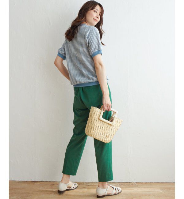 ikka「【雑誌 InRed 6月号掲載】ハニカム柄ジャガードカットソー」|Tシャツ・カットソー|