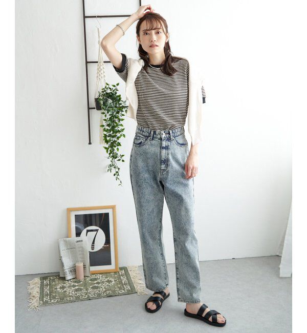 ikka「【雑誌 InRed 6月号掲載】ハニカム柄ジャガードカットソー」|Tシャツ・カットソー|