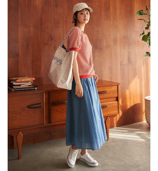 ikka「【雑誌 InRed 6月号掲載】ハニカム柄ジャガードカットソー」|Tシャツ・カットソー|