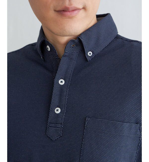 IKKA LOUNGE「【吸水速乾／イージーケア】アーバンドライボタンダウンポロシャツ」|Tシャツ・カットソー|