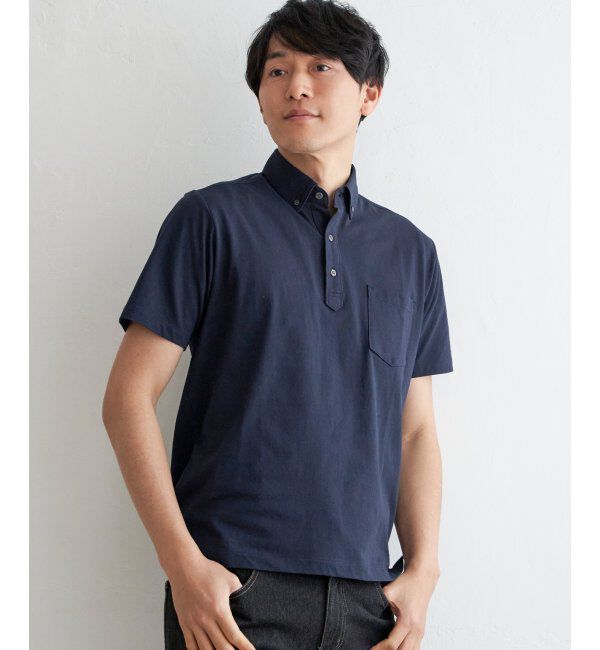 IKKA LOUNGE「【吸水速乾／イージーケア】アーバンドライボタンダウンポロシャツ」|Tシャツ・カットソー|ノウコン