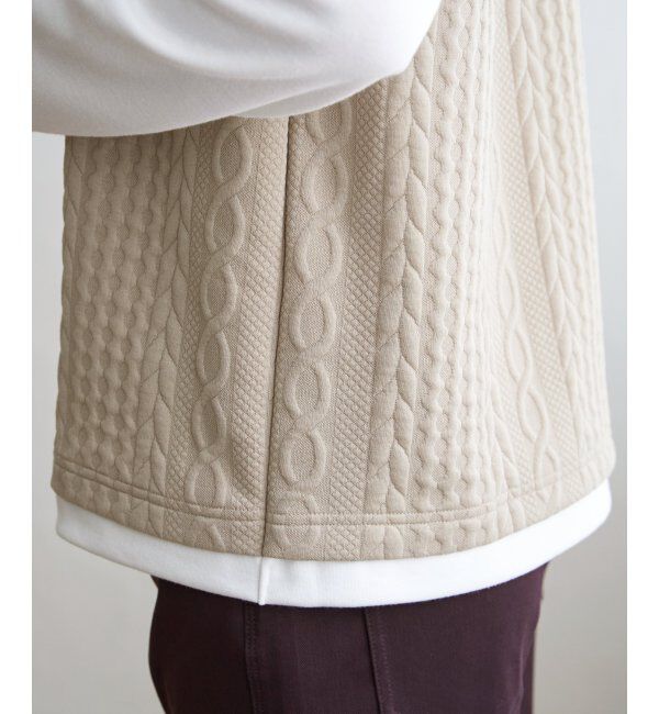 ikka「フクレジャガードフェイクベストロンT」|Tシャツ・カットソー|