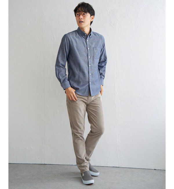 ikka「イージーケアフランネルムジシャツ」|シャツ・ブラウス|