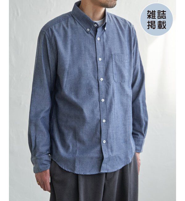 ikka「イージーケアフランネルムジシャツ」|シャツ・ブラウス|