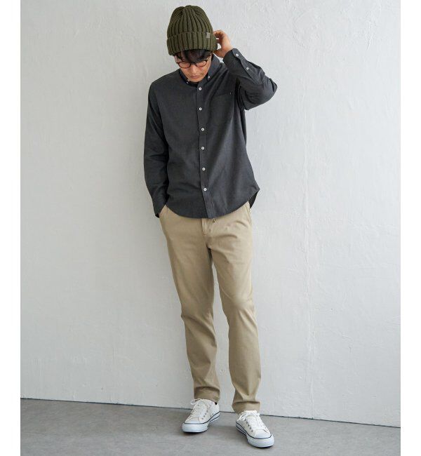 ikka「イージーケアフランネルムジシャツ」|シャツ・ブラウス|