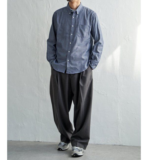 ikka「イージーケアフランネルムジシャツ」|シャツ・ブラウス|