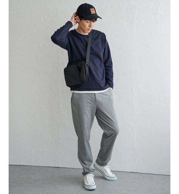 ikka「フクレジャカードクルーネックレイヤード」|パーカー|