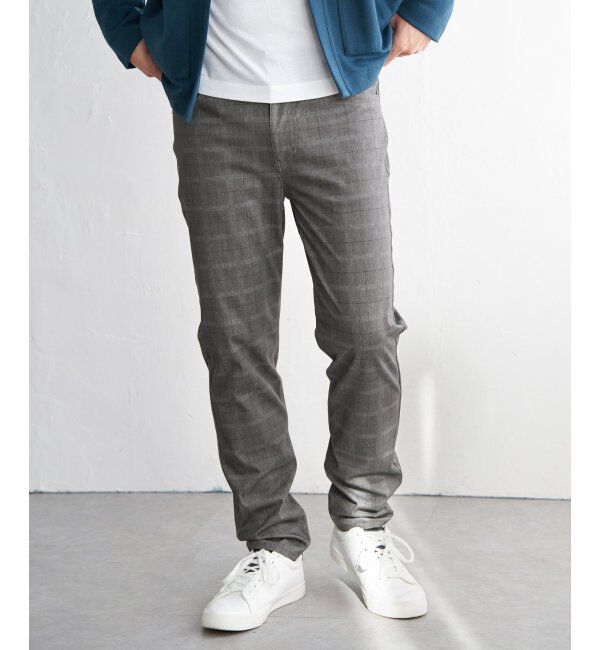 ikka「GOKU楽パンツ EASY STRETCH チェック5ポケット」|その他|