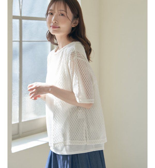 ikka「【2点セット】レースアンサンブルプルオーバー」|その他|