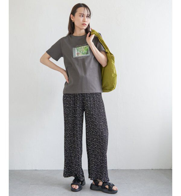 ikka「【親子おそろい】ロゴフォトプリントTシャツ」|Tシャツ・カットソー|