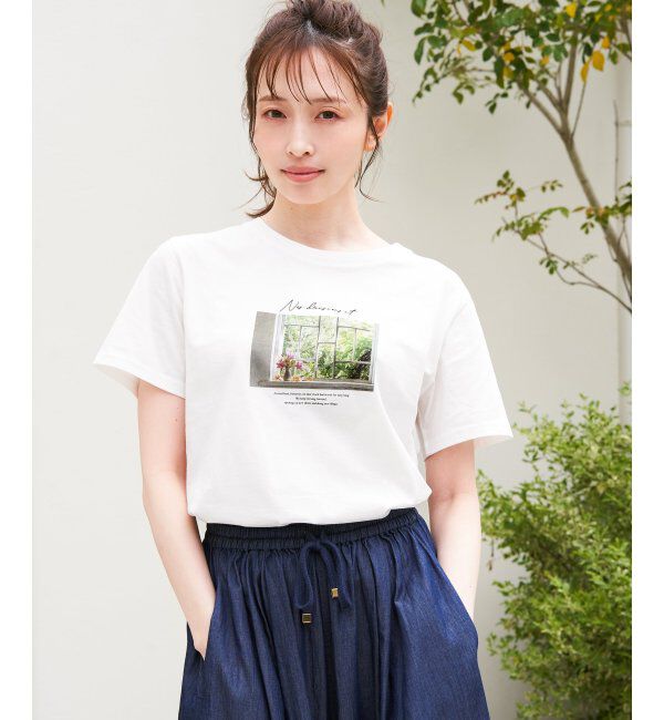 ikka「【親子おそろい】ロゴフォトプリントTシャツ」|Tシャツ・カットソー|