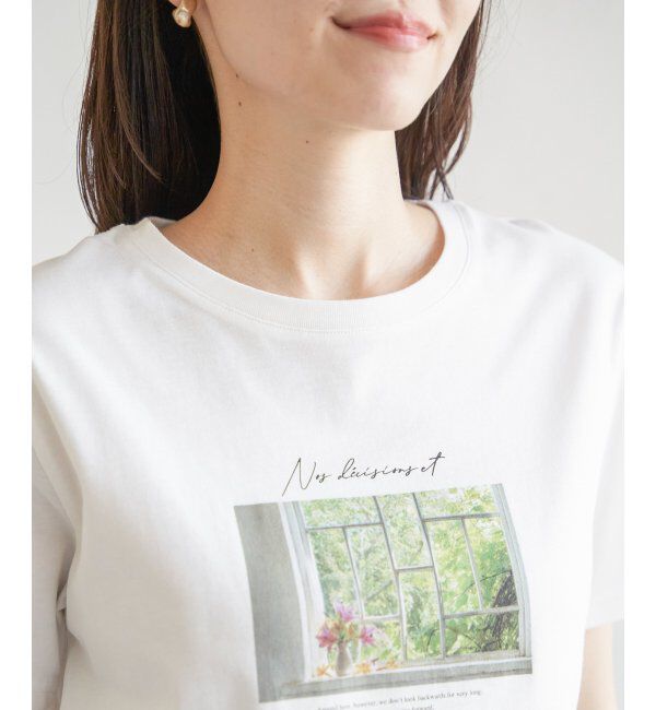 ikka「【親子おそろい】ロゴフォトプリントTシャツ」|Tシャツ・カットソー|