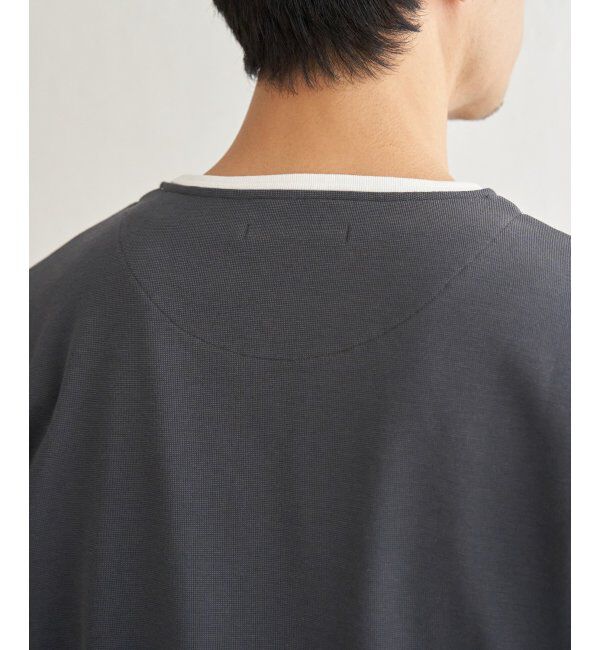 ikka「【抗菌防臭】GOKU楽冷感7分袖キーネック」|Tシャツ・カットソー|