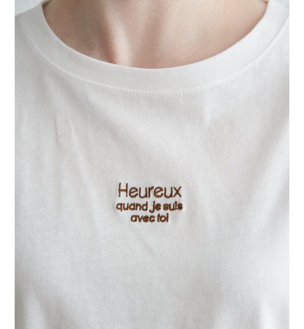 Lbc with Life「ミニロゴ刺繍Tシャツ」|Tシャツ・カットソー|