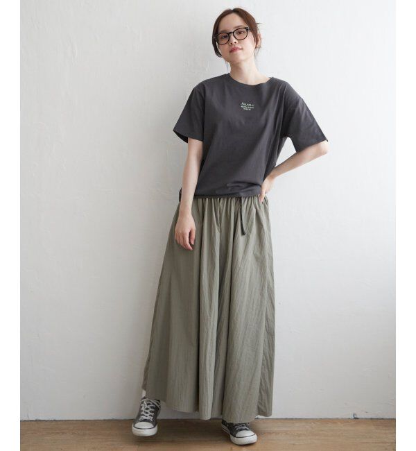 Lbc with Life「ミニロゴ刺繍Tシャツ」|Tシャツ・カットソー|