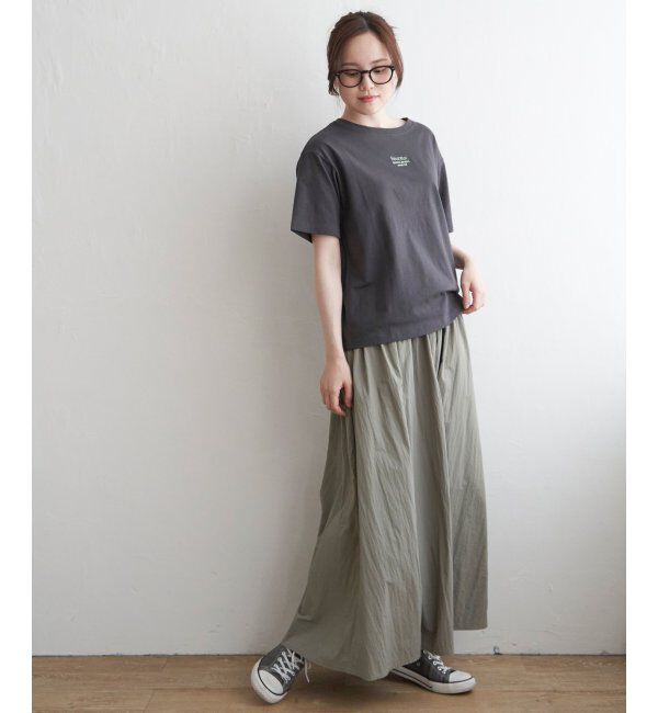 Lbc with Life「ミニロゴ刺繍Tシャツ」|Tシャツ・カットソー|