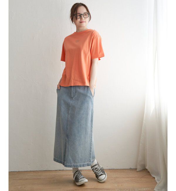 Lbc with Life「ミニロゴ刺繍Tシャツ」|Tシャツ・カットソー|