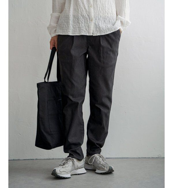 Lbc with Life「らくぬくプラステーパードパンツ」|その他|ストライプ