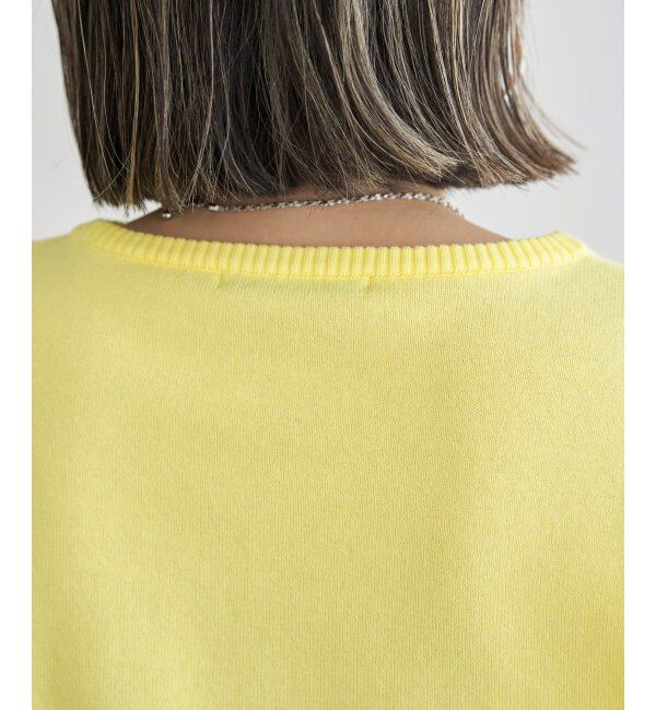 Lbc with Life「コットンPドロップショルダーニット」|カーディガン|