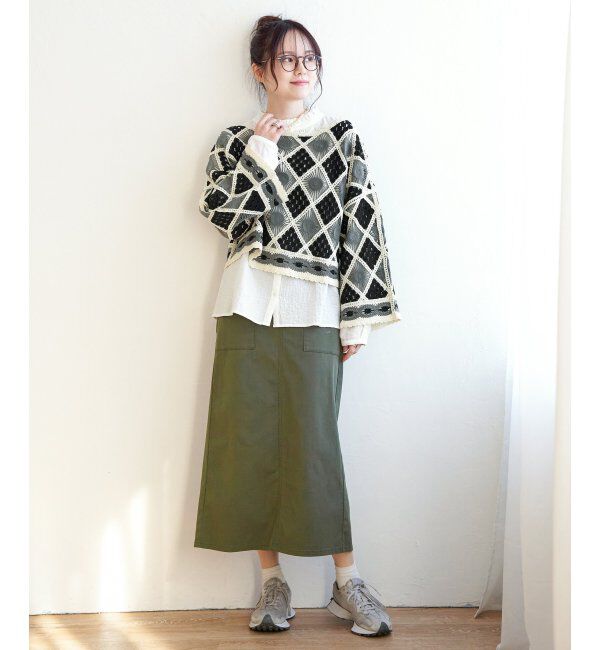 Lbc with Life「オーガニックコットン襟フリル2WAYブラウス」|シャツ・ブラウス|