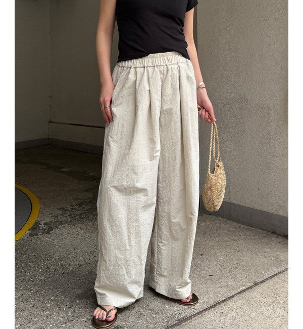 Lbc with Life「ナイロンギャザーワイドパンツ」|その他|