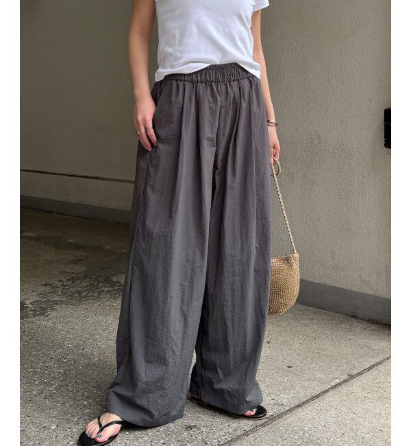 Lbc with Life「ナイロンギャザーワイドパンツ」|その他|