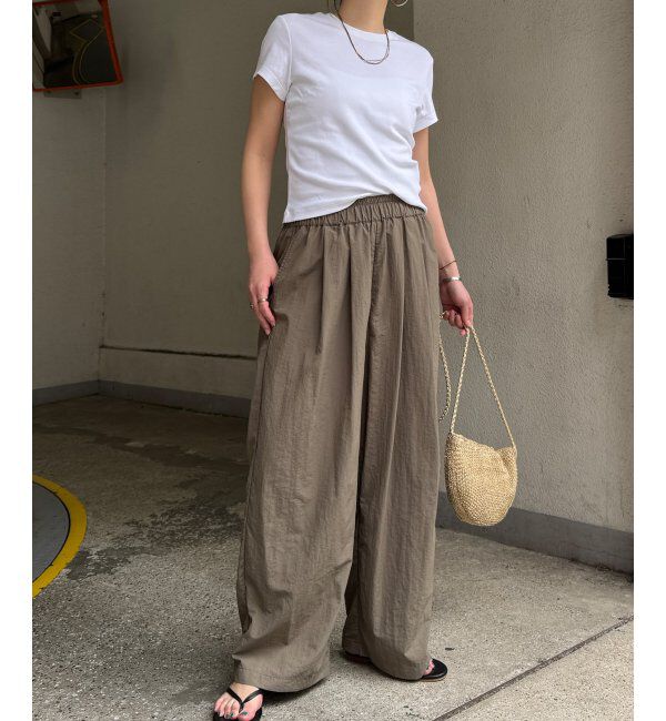 Lbc with Life「ナイロンギャザーワイドパンツ」|その他|