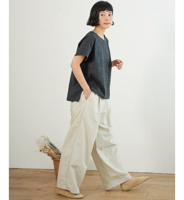 Lbc with Life「ナイロンギャザーワイドパンツ」|その他|