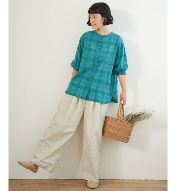 Lbc with Life「ナイロンギャザーワイドパンツ」|その他|