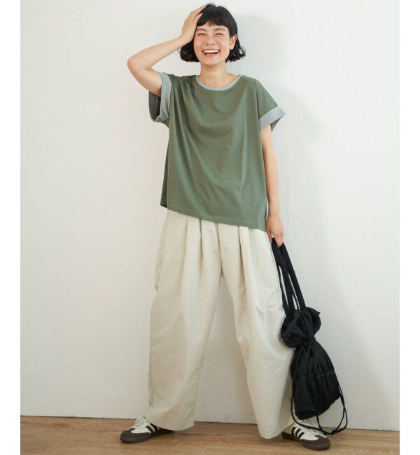 Lbc with Life「ナイロンギャザーワイドパンツ」|その他|