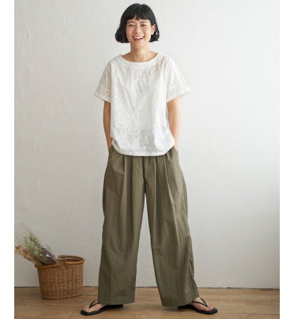 Lbc with Life「ナイロンギャザーワイドパンツ」|その他|