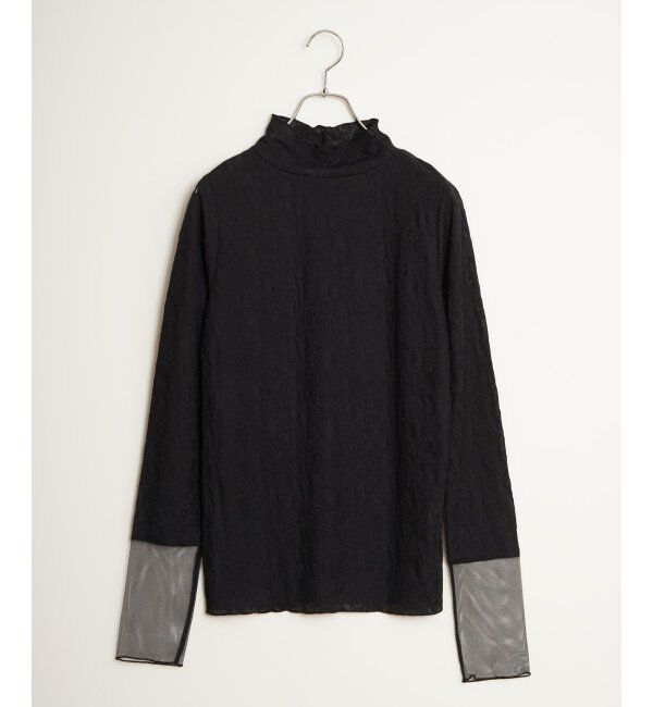 Lbc with Life「ジャカード切り替えシアーロンT」|Tシャツ・カットソー|