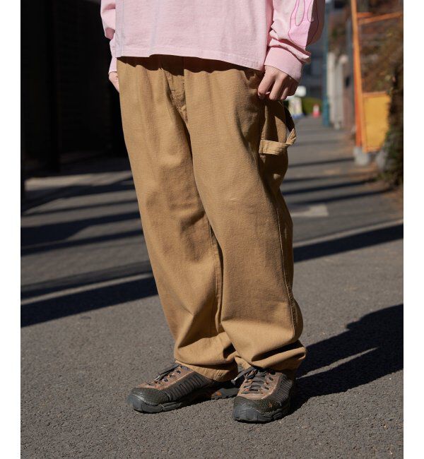 VENCE share style「デニム・キャンバスペインターパンツ」|カーゴ|ベージュ