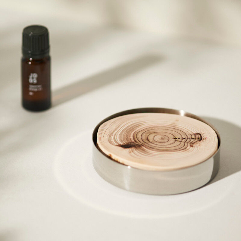 アットアロマ「ウッドディフューザーリン貼箱セット&C10クリアティートリー10ml」|トラベルグッズ|