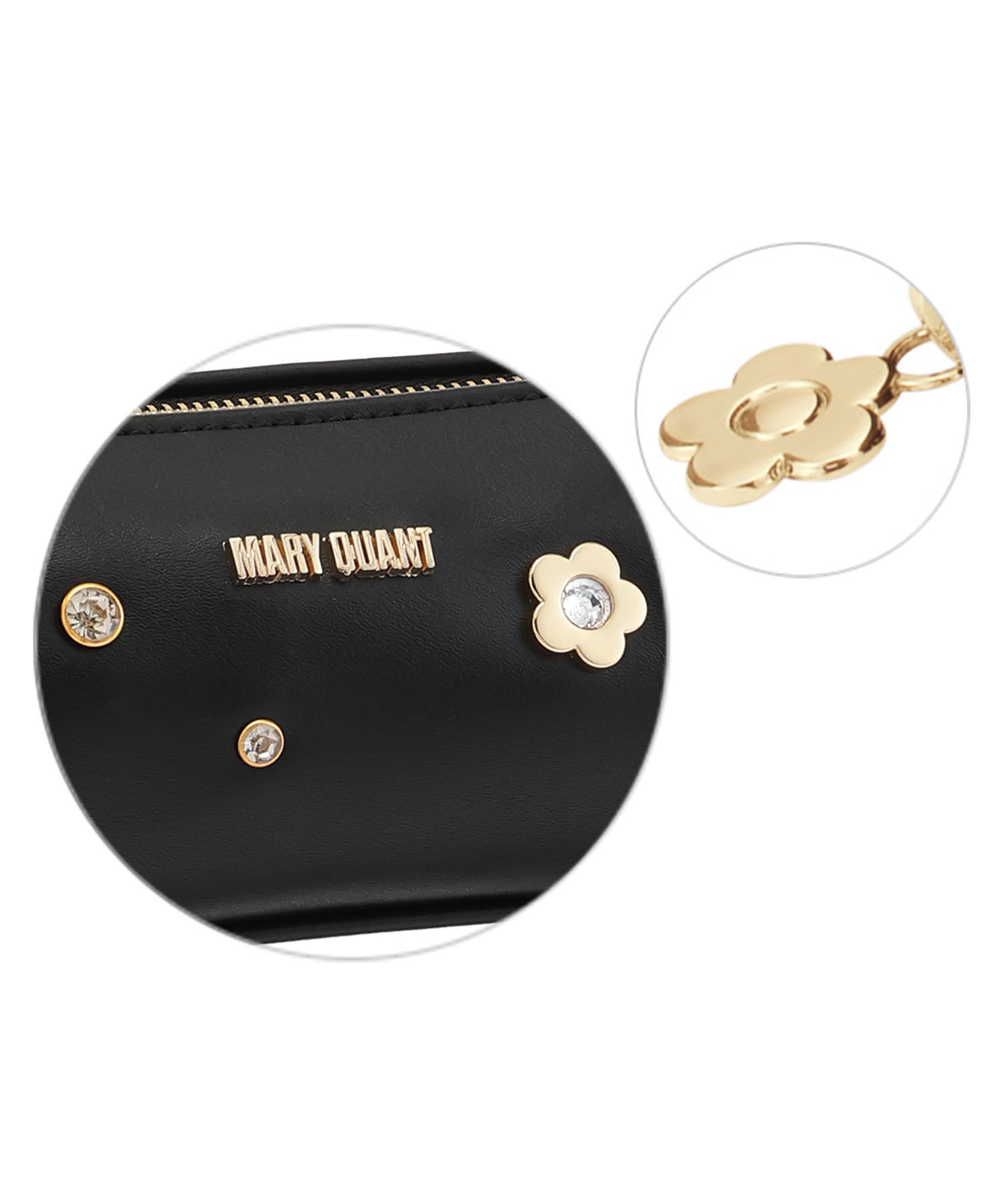 MARY QUANT「メタルビジュー スクエアペンケース」|ポーチ|