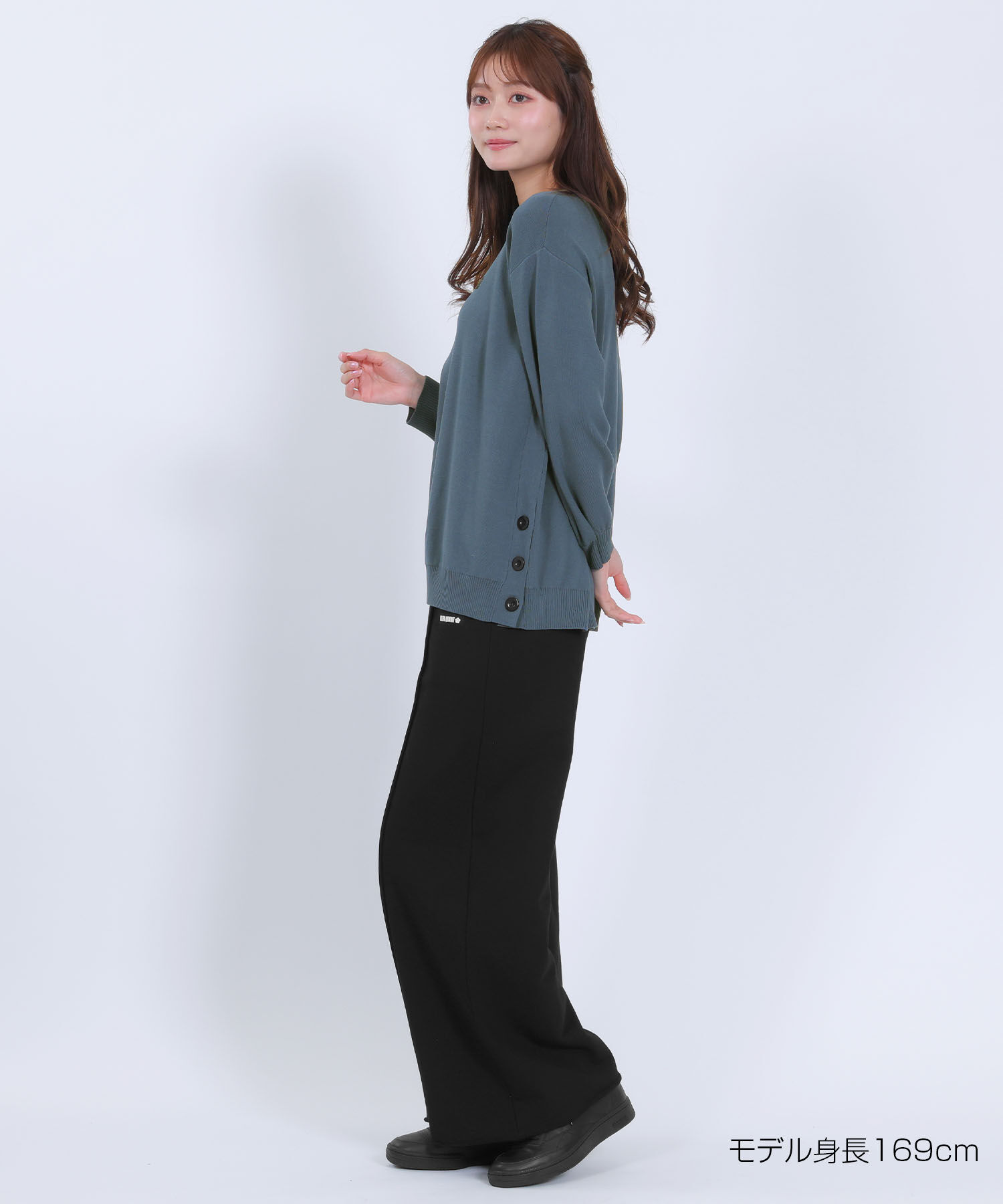 MARY QUANT「サイドボタンニット プルオーバー」|プルオーバー|