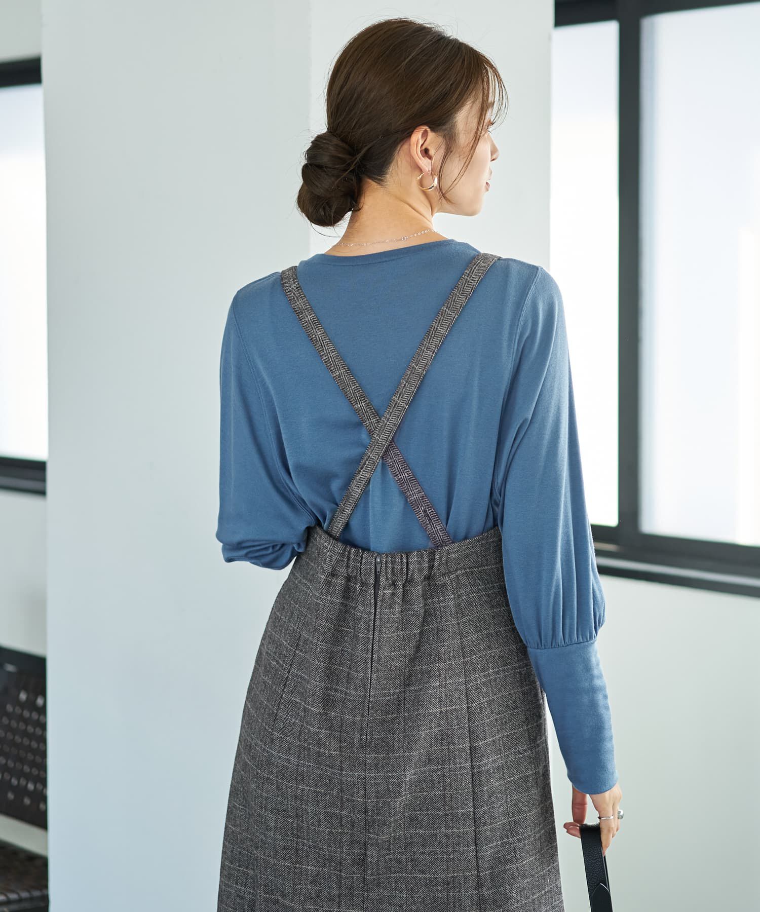 STYLE DELI「へリンボーンマーメイドジャンバースカート」|ジャンパースカート|