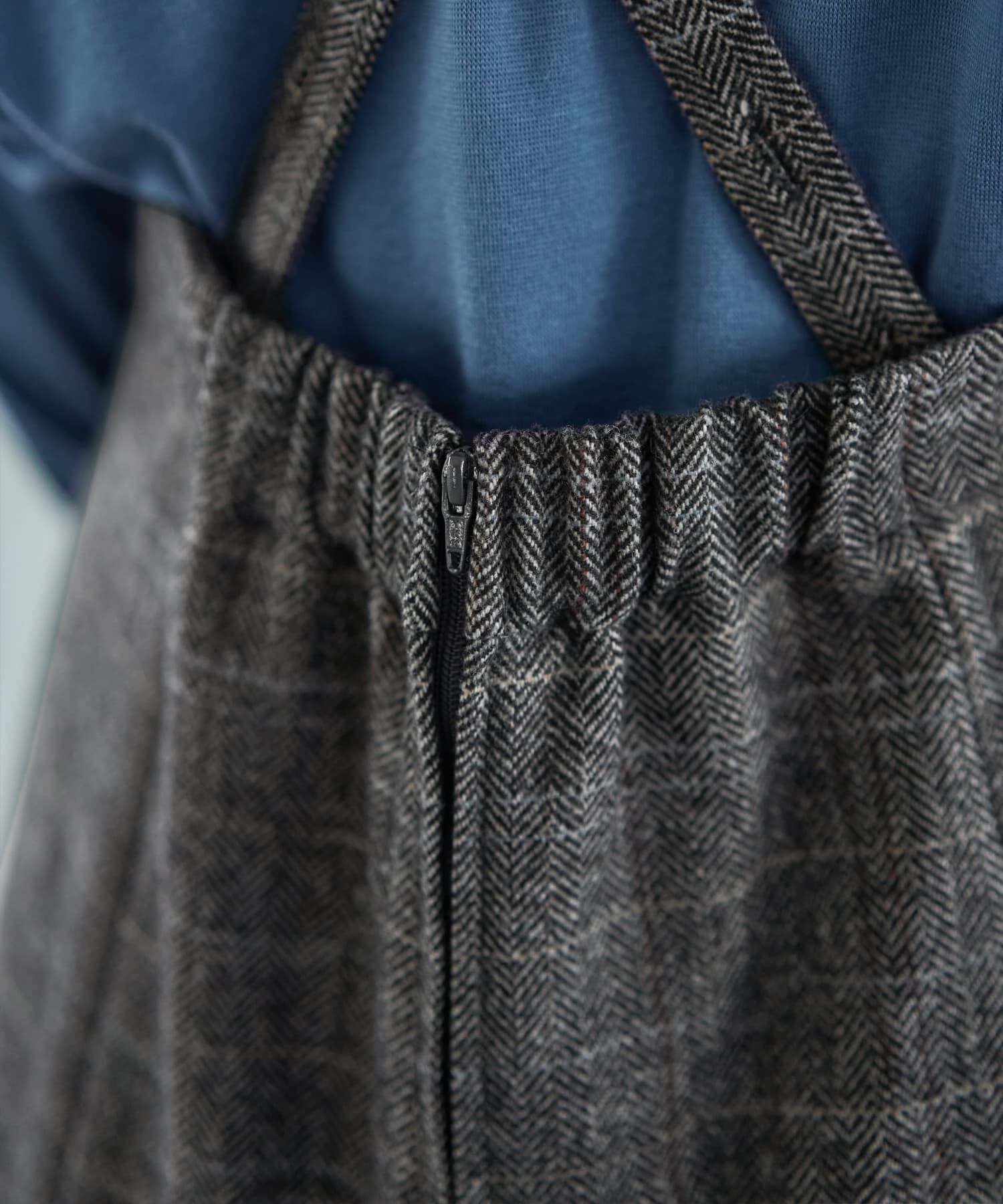 STYLE DELI「へリンボーンマーメイドジャンバースカート」|ジャンパースカート|