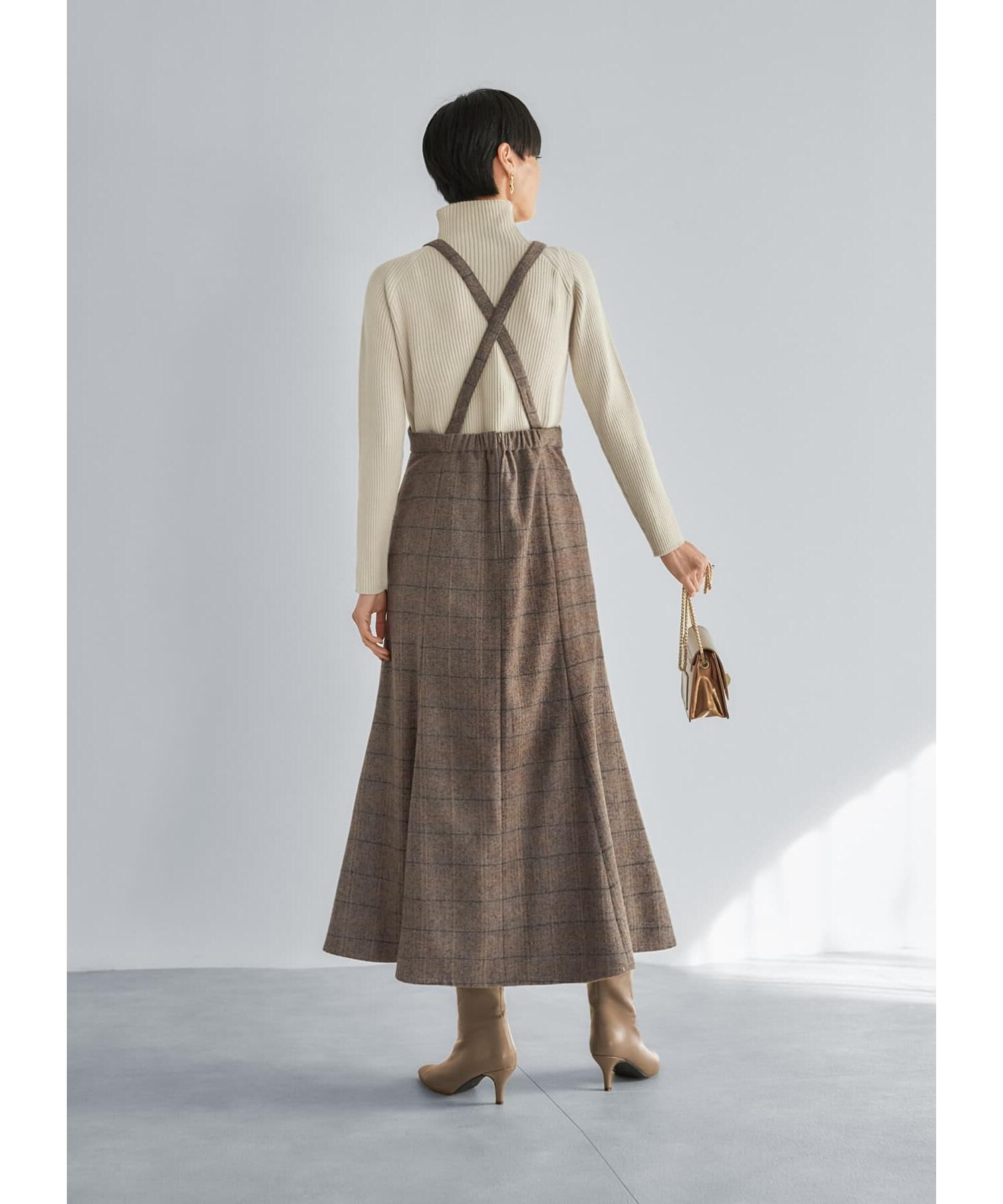 STYLE DELI「へリンボーンマーメイドジャンバースカート」|ジャンパースカート|