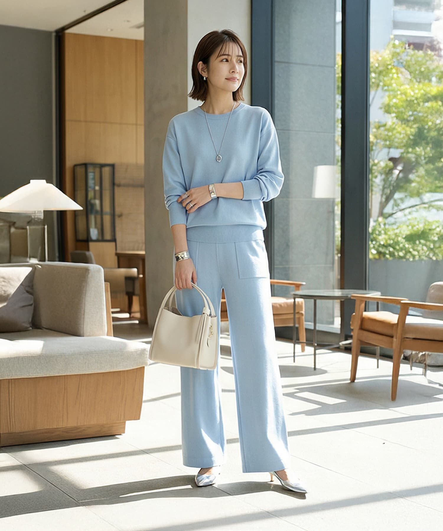 STYLE DELI「【DELI by】本革2WAYスリムハンドルショルダーバッグ」|ショルダー・メッセンジャー|