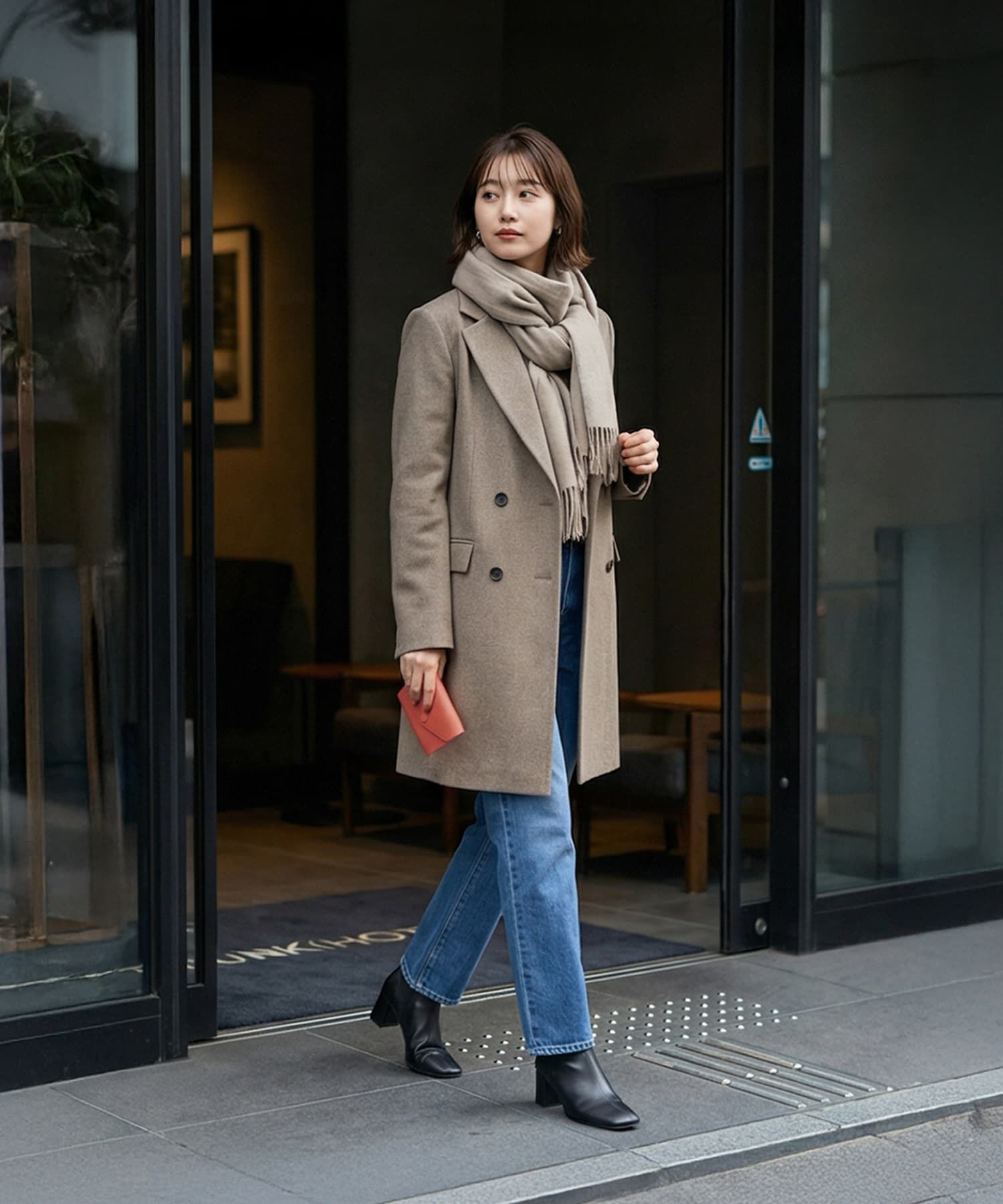 STYLE DELI「【DELI by】フラットエンベロープリアルレザーコンパクトウォレット」|財布|