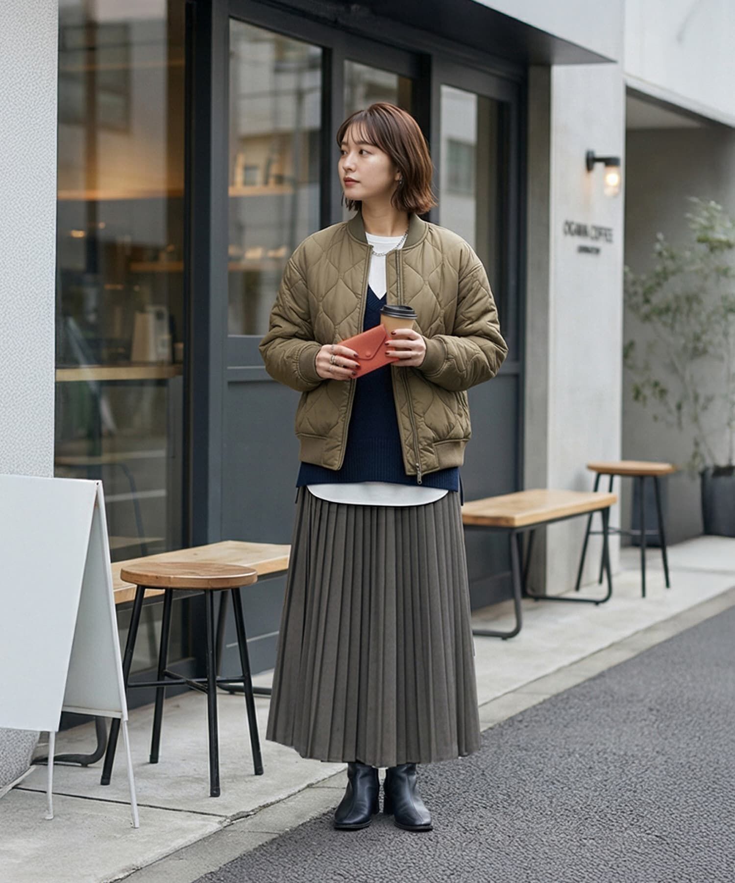 STYLE DELI「【DELI by】フラットエンベロープリアルレザーコンパクトウォレット」|財布|