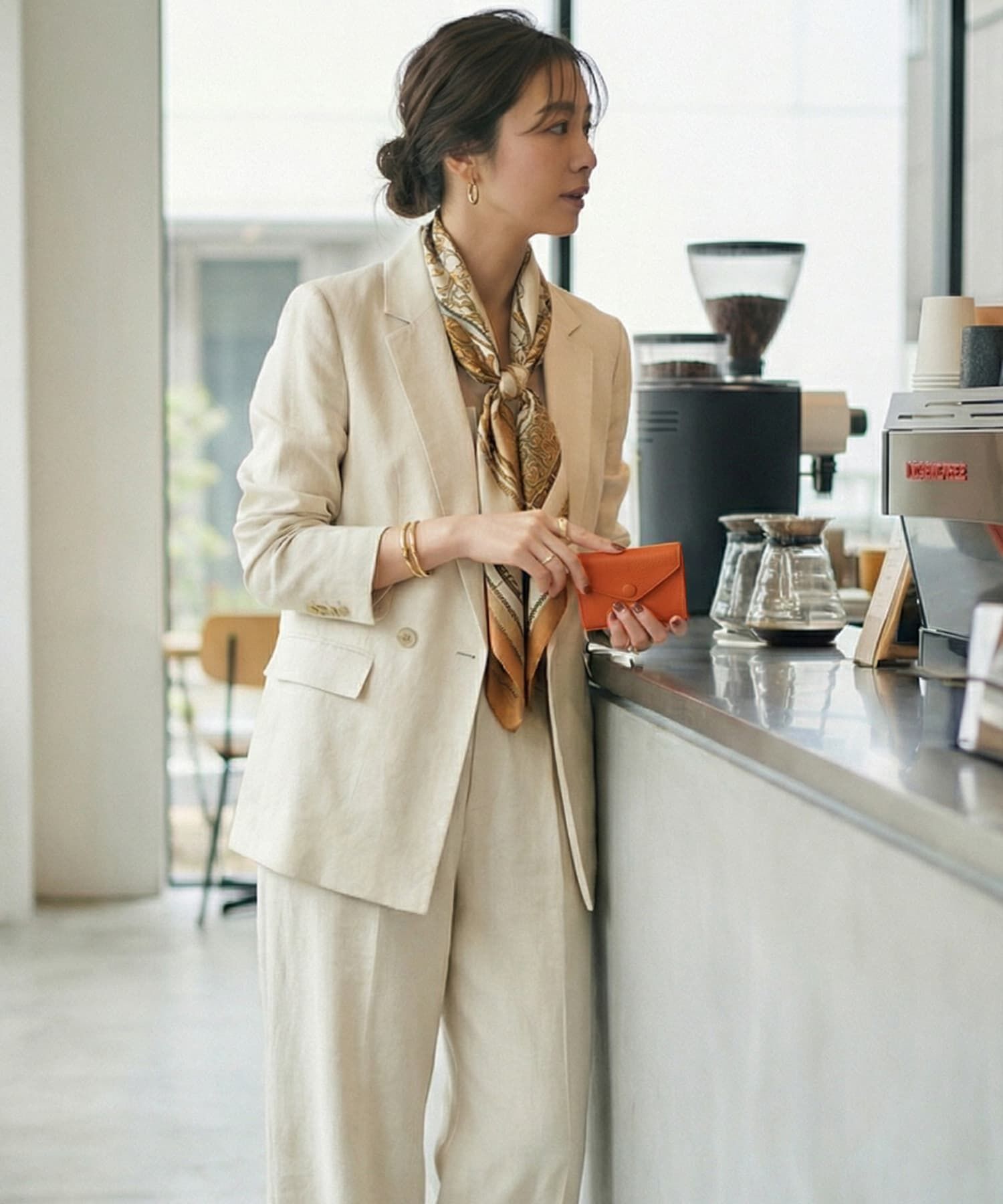 STYLE DELI「【DELI by】フラットエンベロープリアルレザーコンパクトウォレット」|財布|