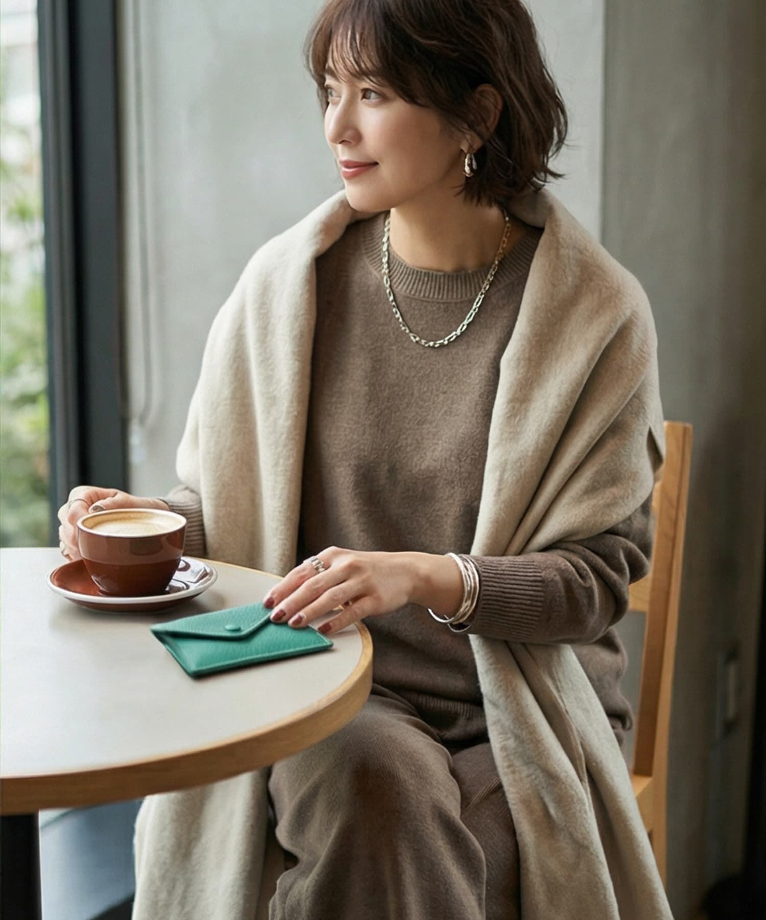 STYLE DELI「【DELI by】フラットエンベロープリアルレザーコンパクトウォレット」|財布|