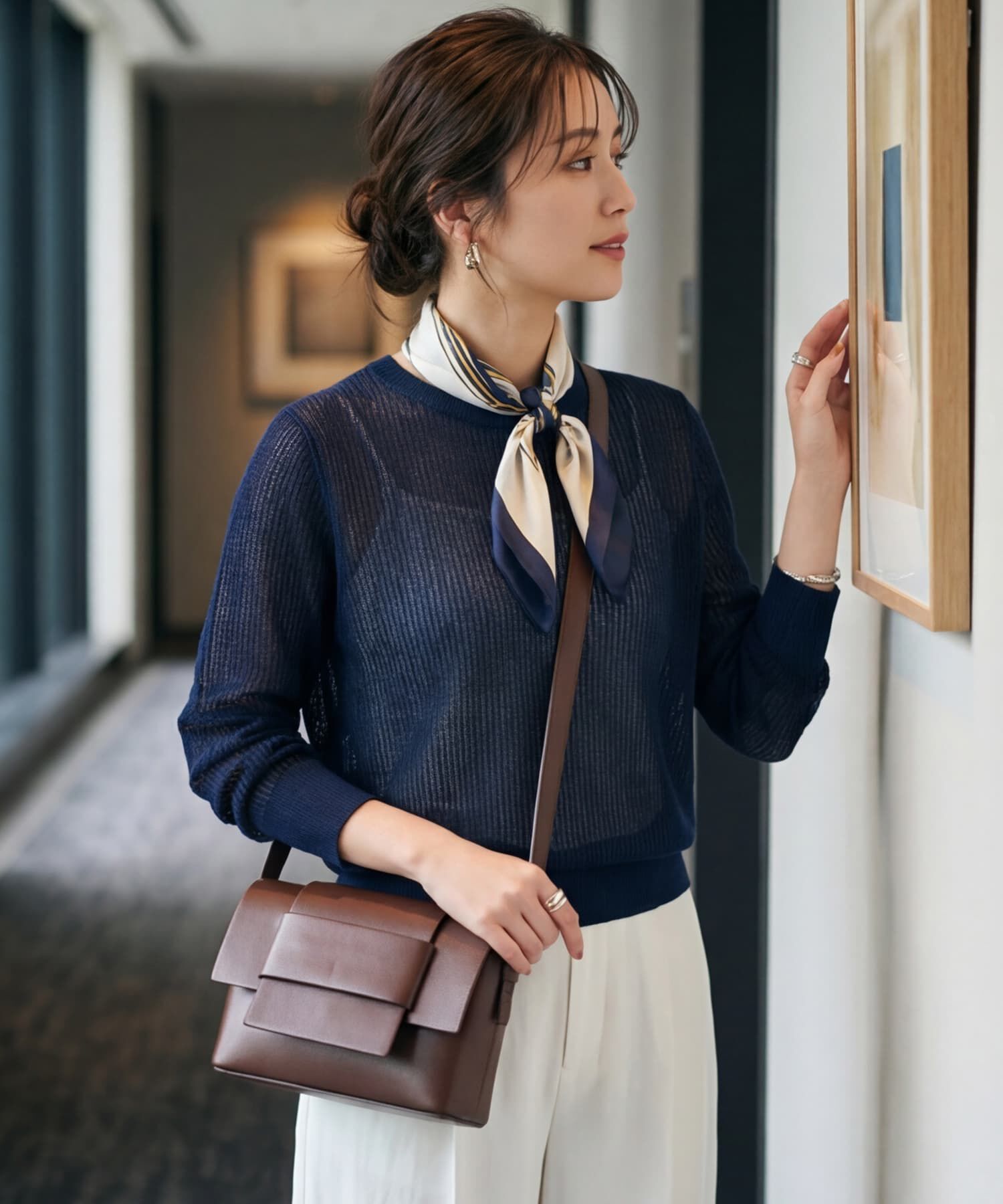 STYLE DELI「【DELI by】スプリットレザー ミニフラップ クロスボディショルダーバッグ」|ショルダー・メッセンジャー|ブラウン