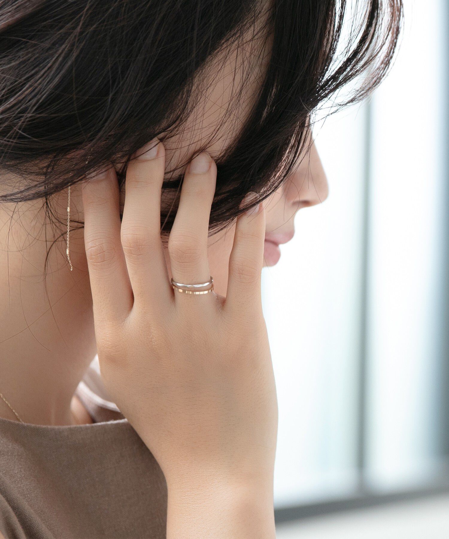 JUPITER「【K10】スリムリング/ゴールド」|リング|