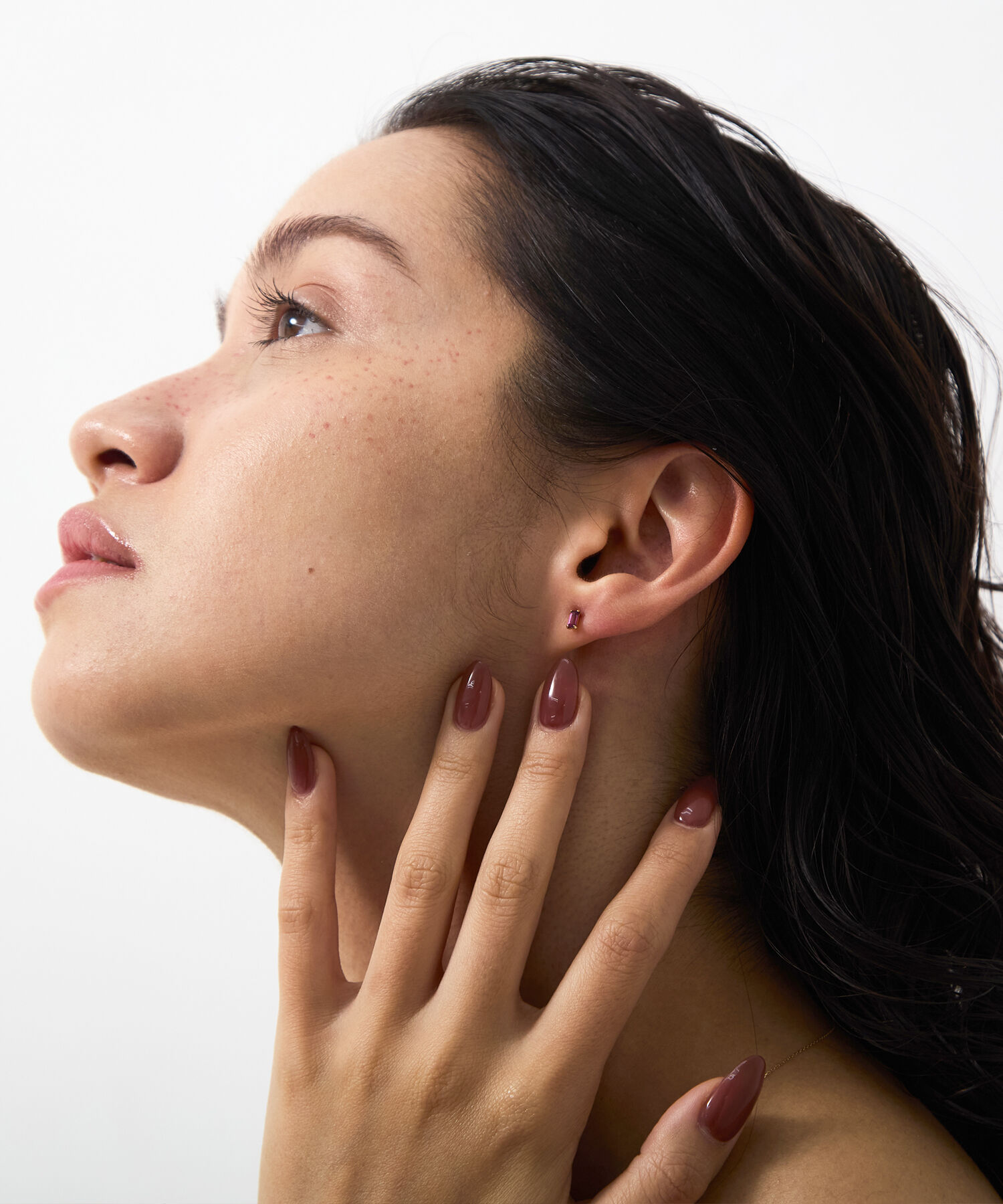 JUPITER「【K10】天然石カクテルプチピアス/ロードライトガーネット」|ピアス|