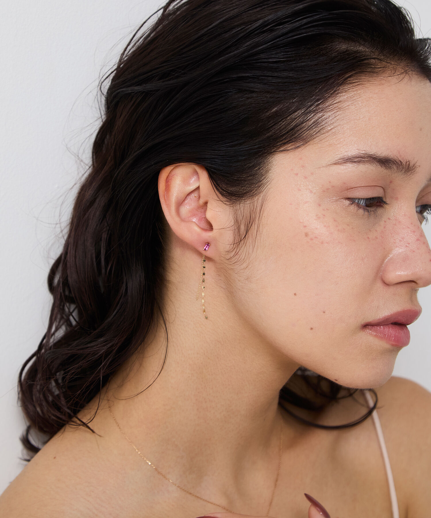 JUPITER「【K10】天然石カクテルプチピアス/ロードライトガーネット」|ピアス|