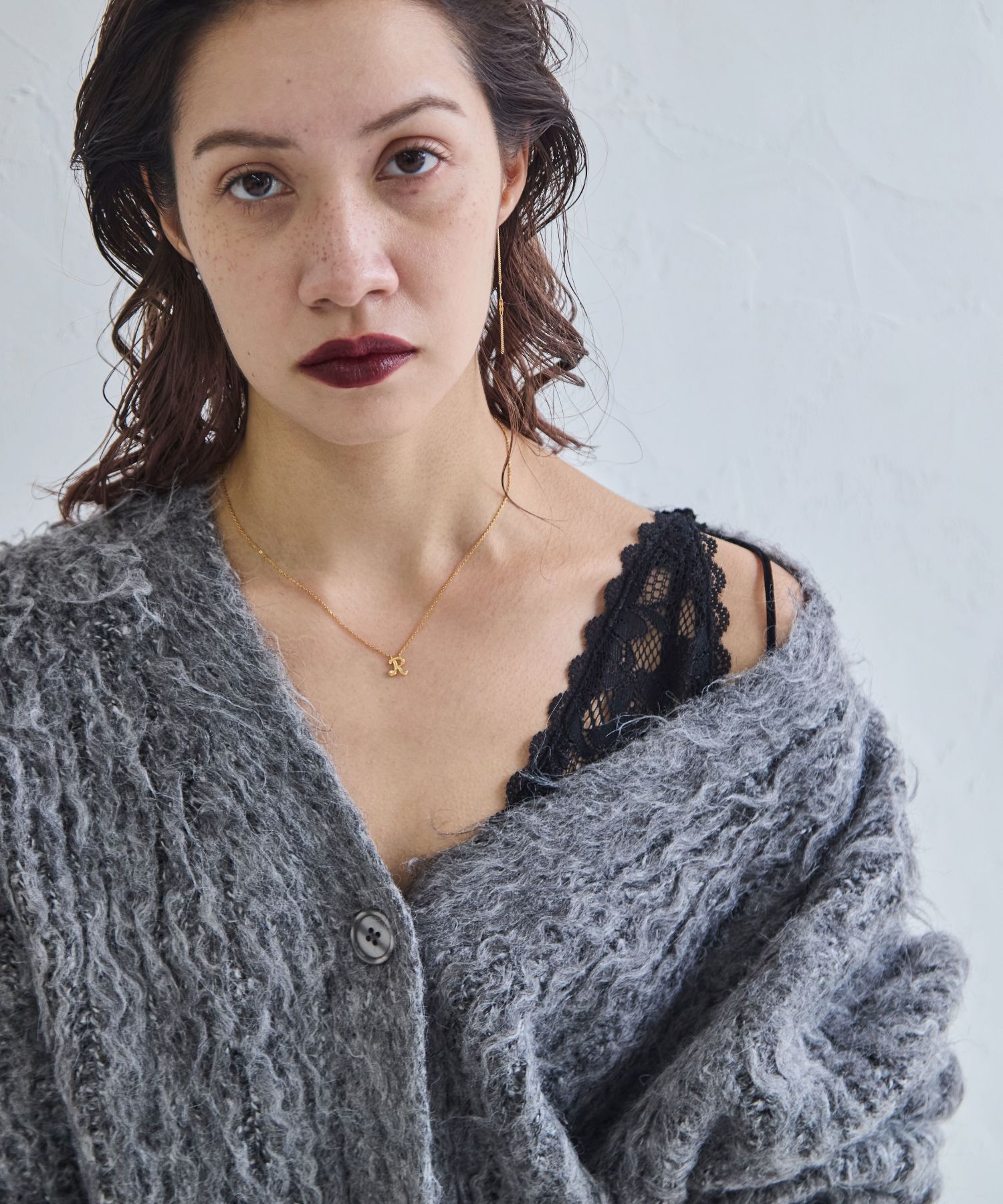 JUPITER「【SV】イニシャルダイヤモンドネックレス」|ネックレス|