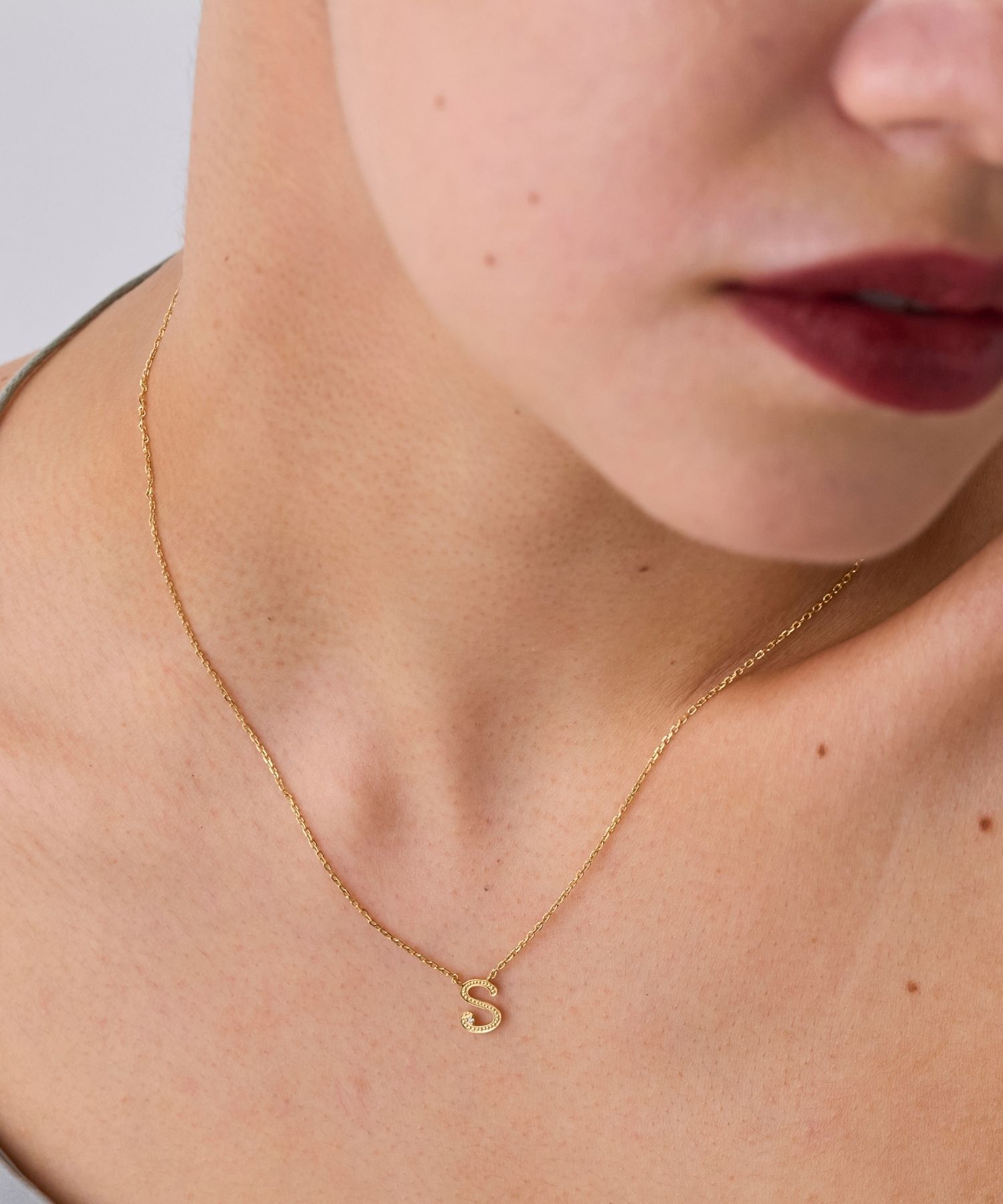 JUPITER「【SV】イニシャルダイヤモンドネックレス」|ネックレス|